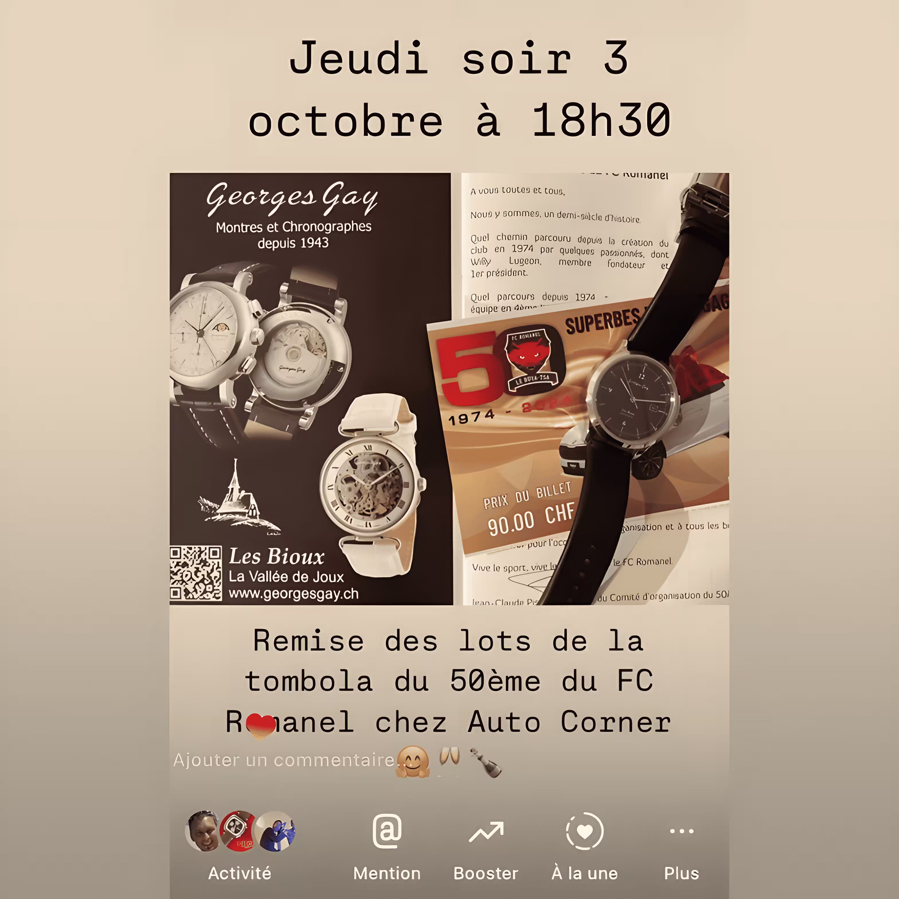 50e du FC Romanel