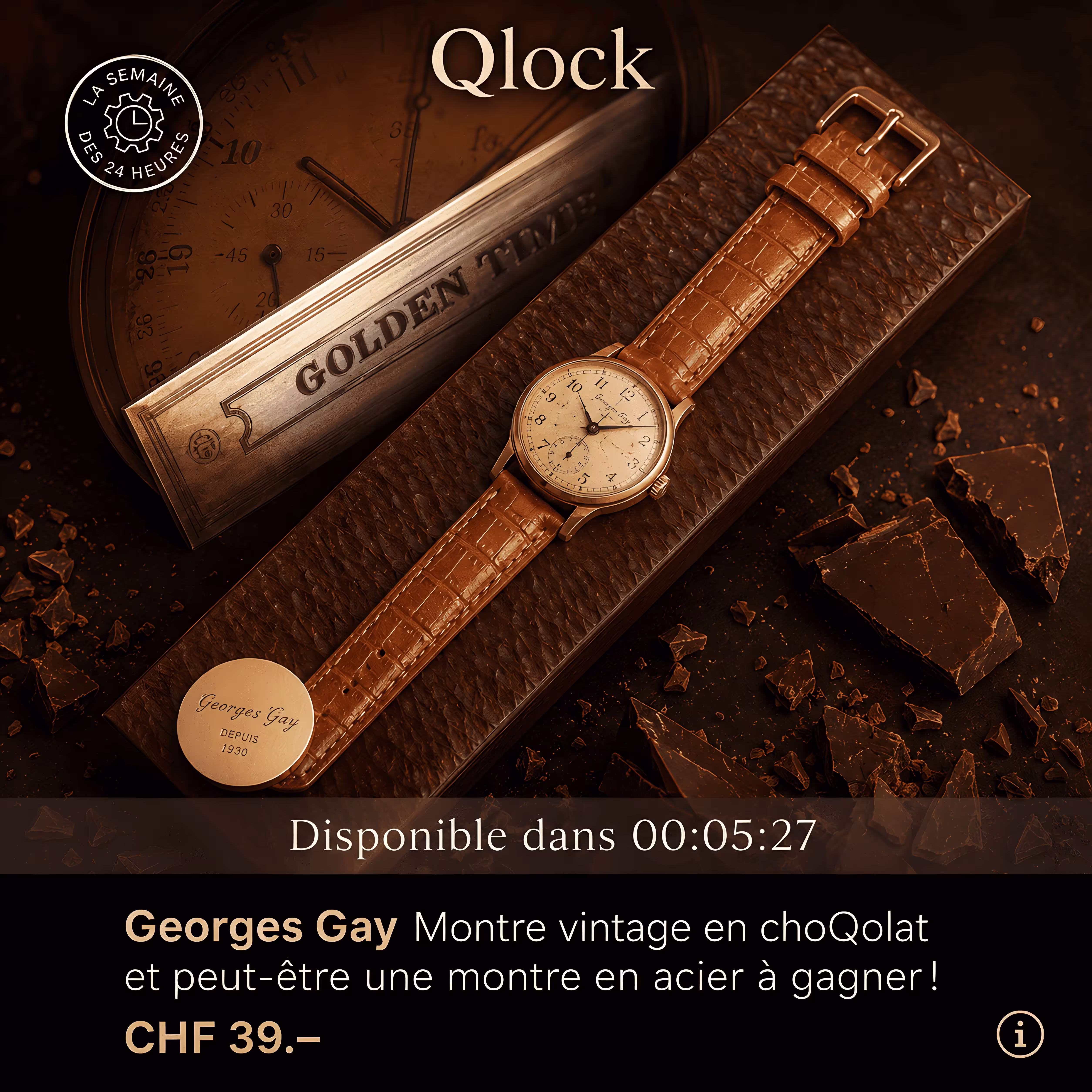 Joyeuses Pâques sur Qlock