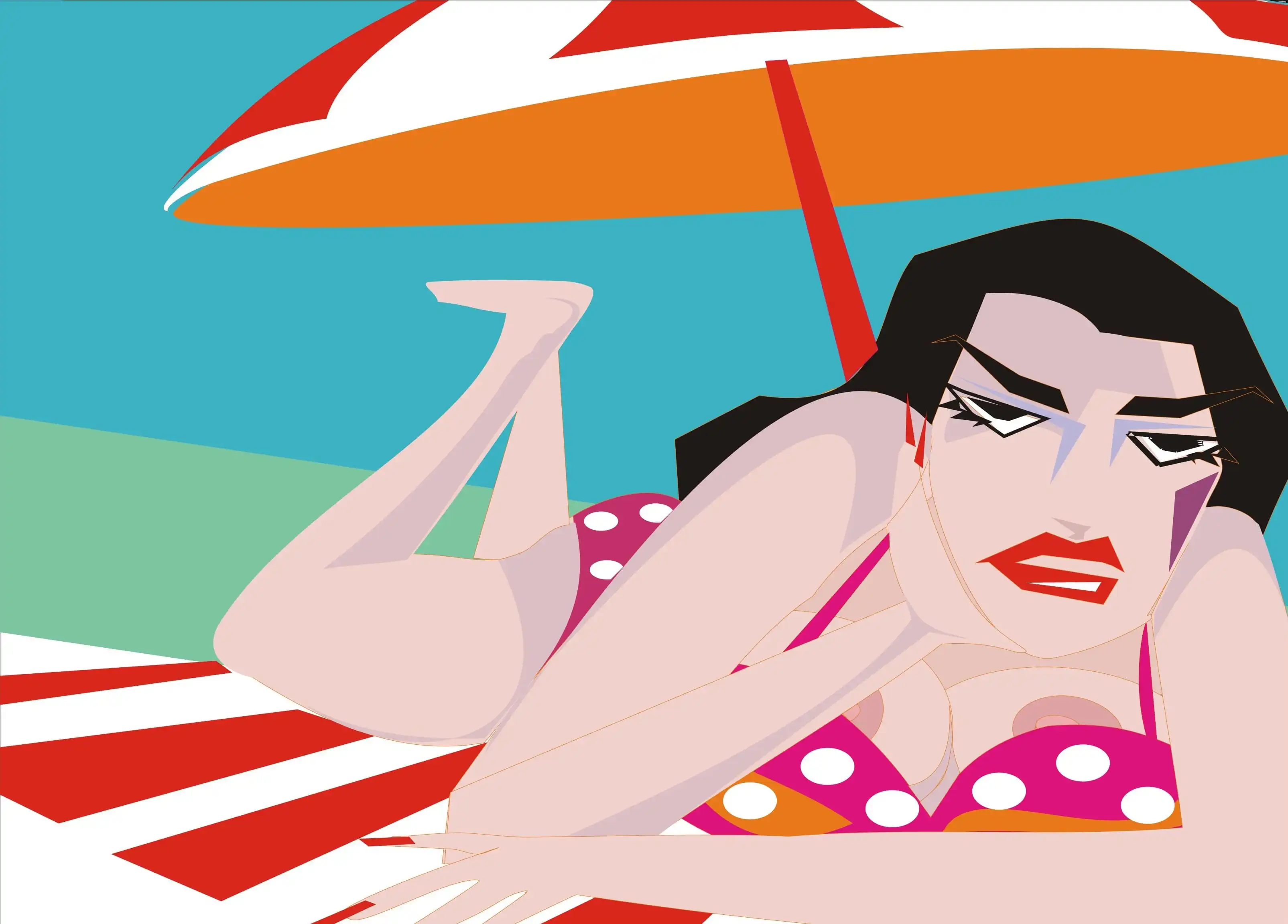 Femme à la plage