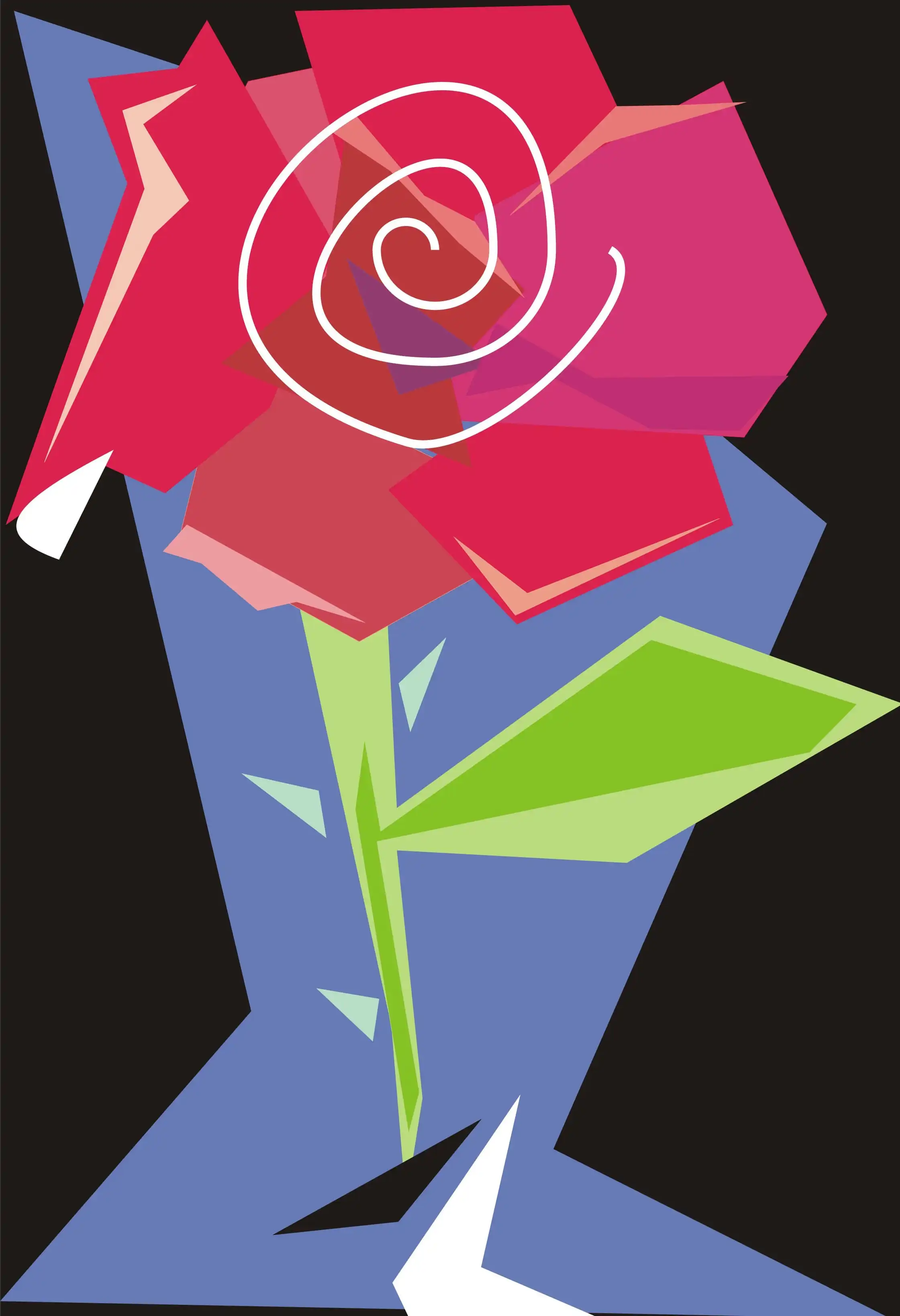 La rose, from the Fleurs series